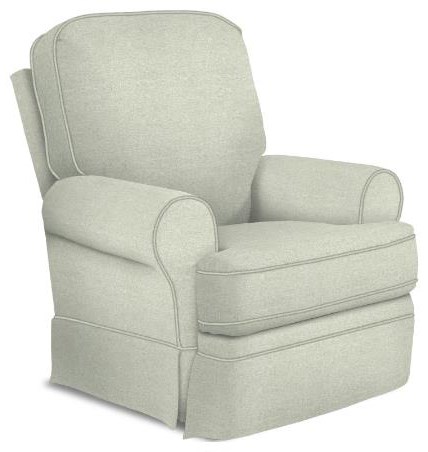 Best Home Furnishings Juliana Skirted Swivel Glider Recliner Howell
